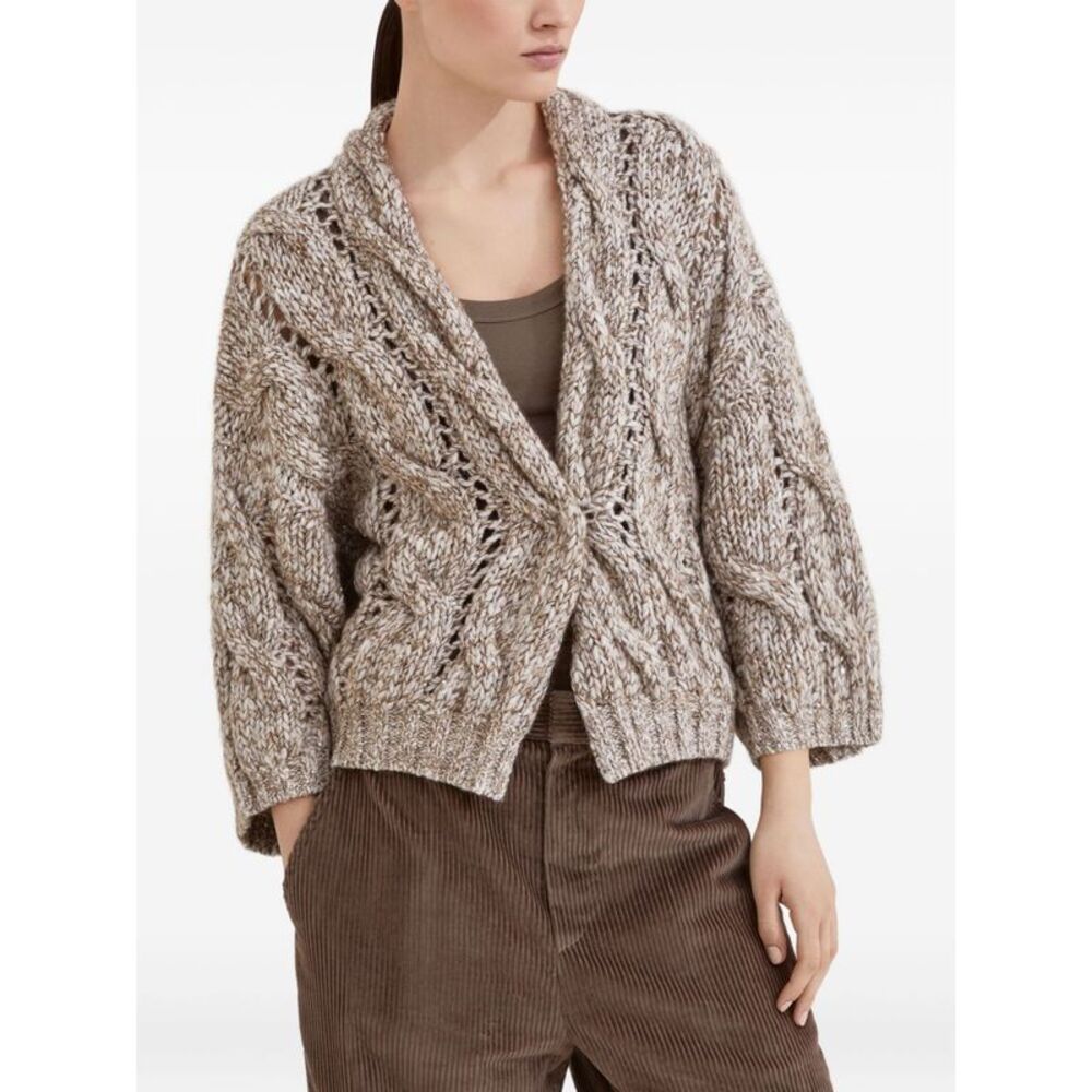 Brunello Cucinelli Women Wool And Cashmere Cardigan - Picture 5 of 6